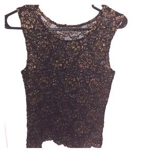 LACE VINTAGE ROSE T- SHIRT